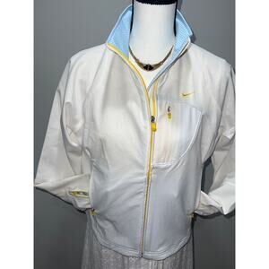Nike Sphere Dry White & Baby Blue Lightweight Jacket Size M Excellent Condition